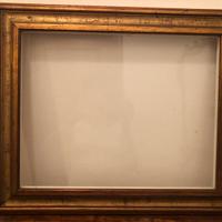 Cornice dorata modanata  Con vetro