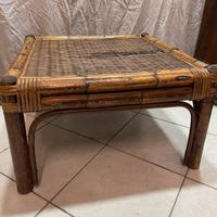 Tavolino quadrato in Bambu