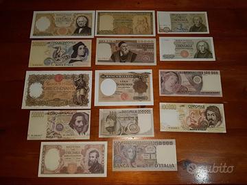 lotto 14 banconote (RIPRODUZIONI)