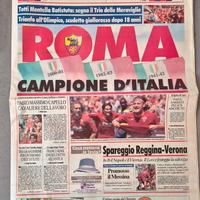 Corriere dello Sport 18 Giu. 2001 "ROMA CAMPIONE"