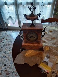 Orologio da Camino in Marmo Rosa