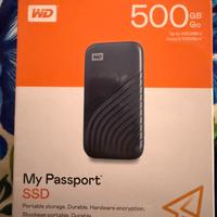 WD My Passport SSD 500GB Portable SSD nuovo