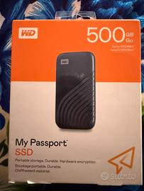 WD My Passport SSD 500GB Portable SSD nuovo