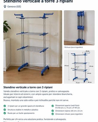 Stendino verticale