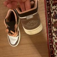Scarpe jordan 1 low marroni e rosa