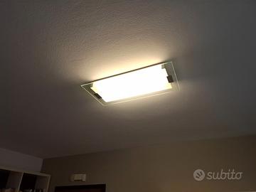 PLAFONIERA - LAMPADARIO A SOFFITTO IN VETRO