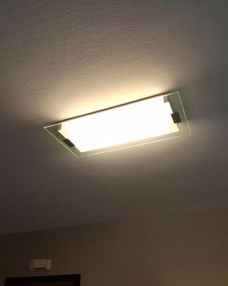 PLAFONIERA - LAMPADARIO A SOFFITTO IN VETRO
