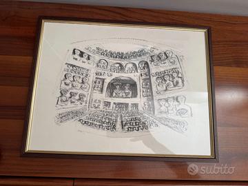 Quadro Massimo Campigli – “Teatro”