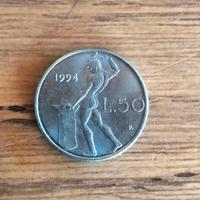 Moneta Repubblica Italiana In Lire, 50 Lire 1994