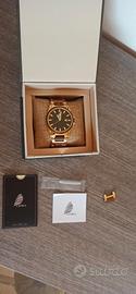 orologio uomo acciaio e Legno 