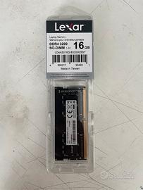 Ram ddr 4 16gb sodimm per notebook portatili nuova