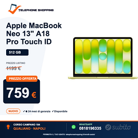 Apple MacBook Neo 13" A18 Pro Touch ID 512 GB