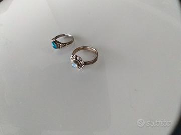 anelli in argento e bigiotteria varia