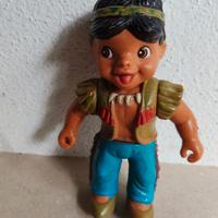 Indiano Bambola Fisher-Price Gomma Vintage 1970's