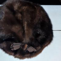 Cappello da donna in vera Pelliccia di Visone