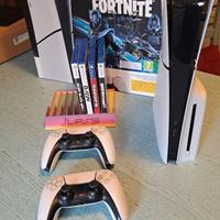 PS5 Slim Disk acq 2025 + 2° Controller + 4 Giochi