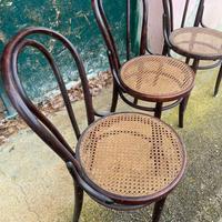 Sedie Vintage in legno e impagliate