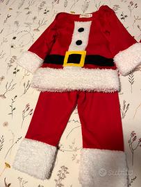 Vestito babbo Natale bambino bambina travestimento
