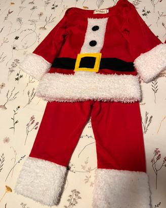 Vestito babbo Natale bambino bambina travestimento
