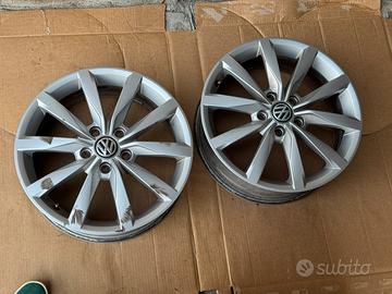 2 cerchi originali VW 17