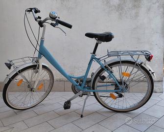 Bicicletta Città Ragazzo/a Riverniciata azzurra