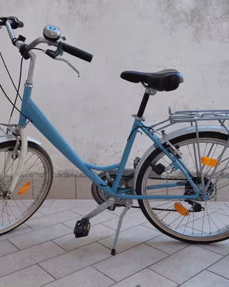 Bicicletta Città Ragazzo/a Riverniciata azzurra