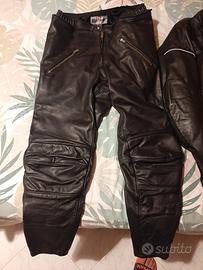 tuta da moto in pelle