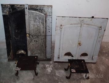 Antichi sportelli in ferro battuto