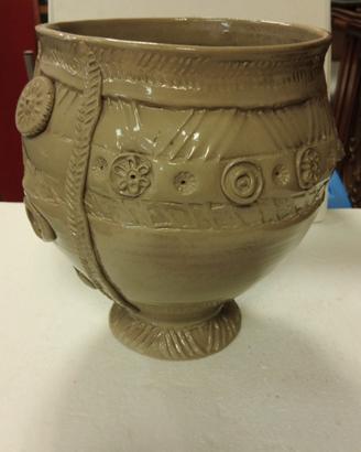 vaso fiori in ceramica smaltata 