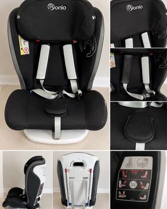 Seggiolino auto  recniabile e girevole