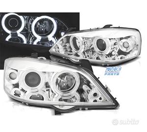FARI PER OPEL ASTRA G 97-04 ANGEL EYES CCFL FONDO 