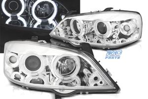 FARI PER OPEL ASTRA G 97-04 ANGEL EYES CCFL FONDO 