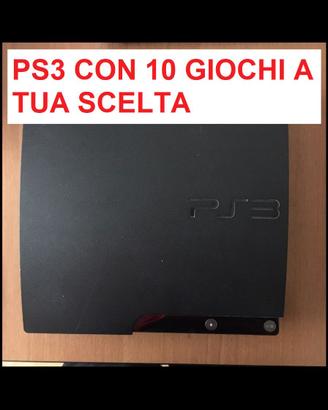 PS3 slim + Controller + 10 giochi + PES 2026