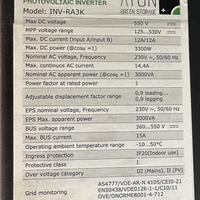 Inverter Aton 3kw 48v grid/isola