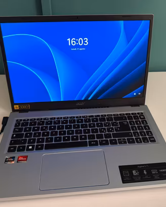 Acer Aspire 3 15.6” Full HD 512GB -Come nuovo