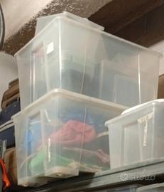 Contenitori Samla IKEA grandi con ruote 