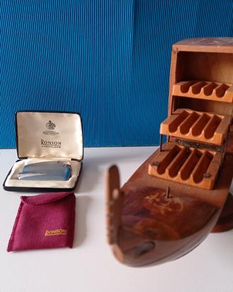 accendino ROSON VARAFLAME vintage in acciaio inox