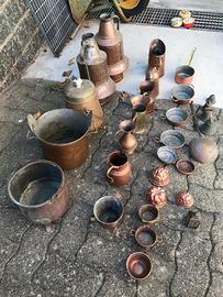 Pentole rame antiche vintage