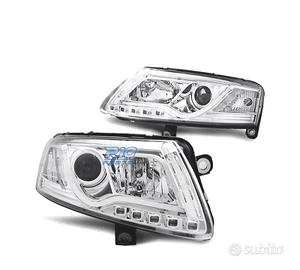 FARI XENON AUDI A6 4F 04-08 LUCE DIURNA REAL TUBE 