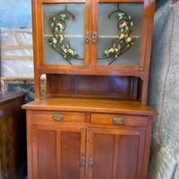 Credenza Art Nouveau, ciliegio fine 1800 Liberty