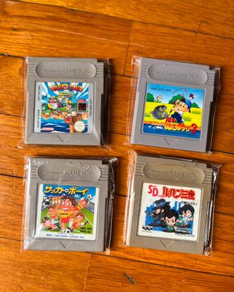 Lotto 4 Giochi Game Boy con Wario Land PAL