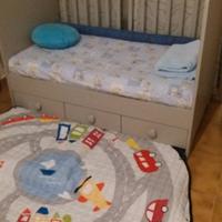 Lettino Gonatt Ikea + materasso