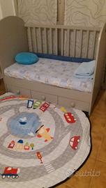 Lettino Gonatt Ikea + materasso
