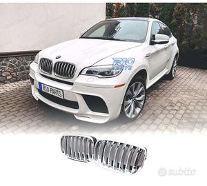 GRIGLIA BMW X5 E70 07-10 X6 E71 72 08-14 CROMO NER