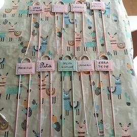 targhette in metallo per orti 