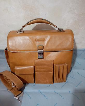 borsa da lavoro Piquadro in pelle 