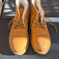 Scarpe in camoscio con interno in pelo taglia 37