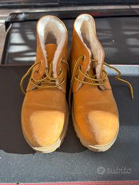 Scarpe in camoscio con interno in pelo taglia 37