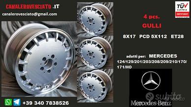 Cerchi gulli 8x17 5x112 et28 mercedes