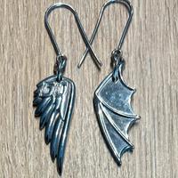 Orecchini Miss Sixty Ala Angelo/Diavolo in acciaio